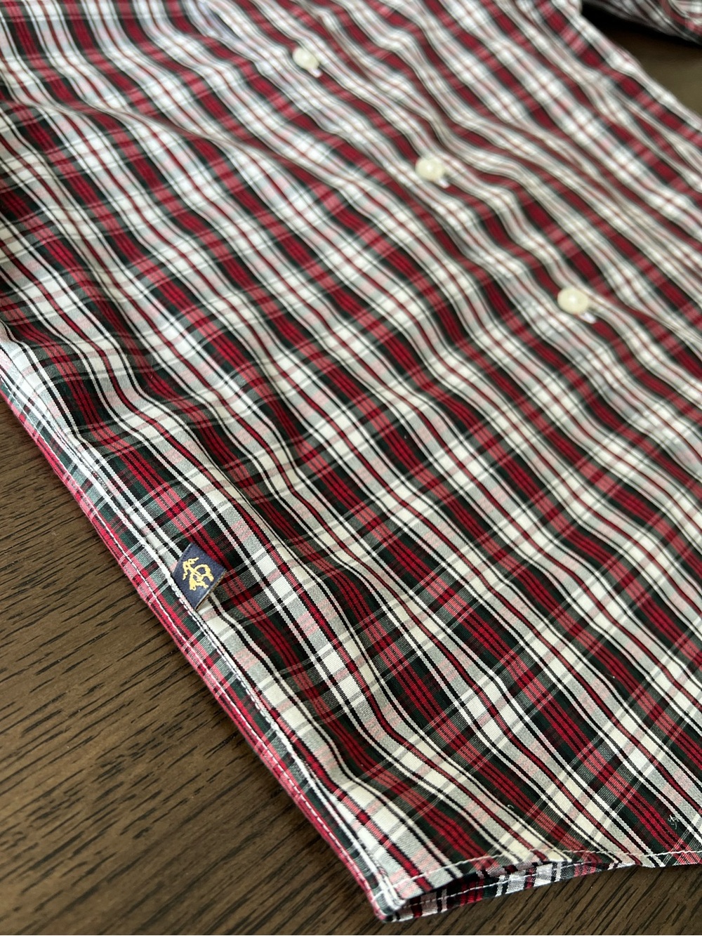 Brooks Brothers Boys’ Red Plaid Button-Down Back to School Family Photos Shirt - Picture 6 of 9